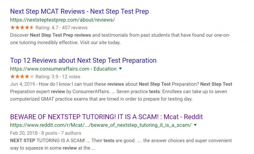 next step gre reviews