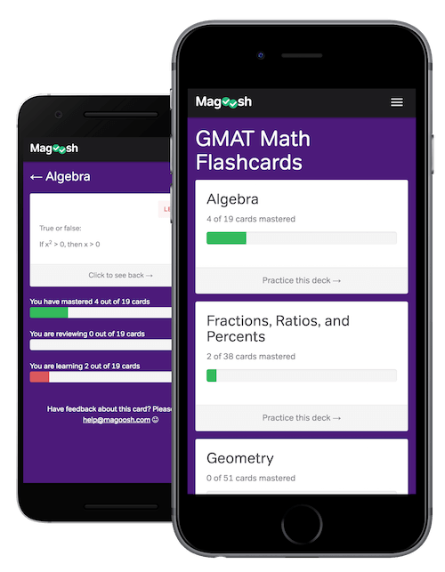 App 1 – Magoosh GMAT Flashcards | Trevor Klee, Tutor
